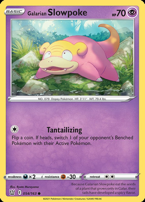 galarian slowpoke pokemon card Pokemon: & Slowpoke Sleeves Kayfabe Online Shield Promo Cards Singles Slowking from Lost Thunder