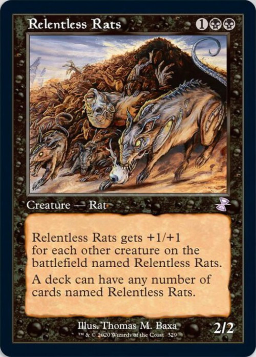 relentless cards mtg Magic: the Gathering - Rats This is of the C rarity. Relentless Assault Commander Masters