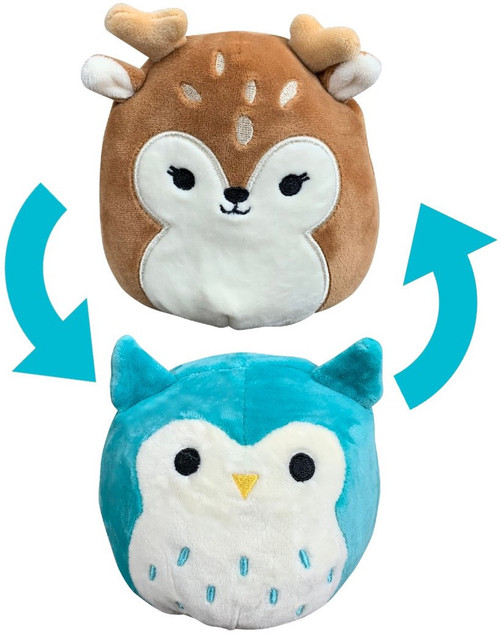 Squishmallows Flip-A-Mallows 5 Pulgadas - Peluche Reversible Súper Suave, Coleccionable (Aleatorio)