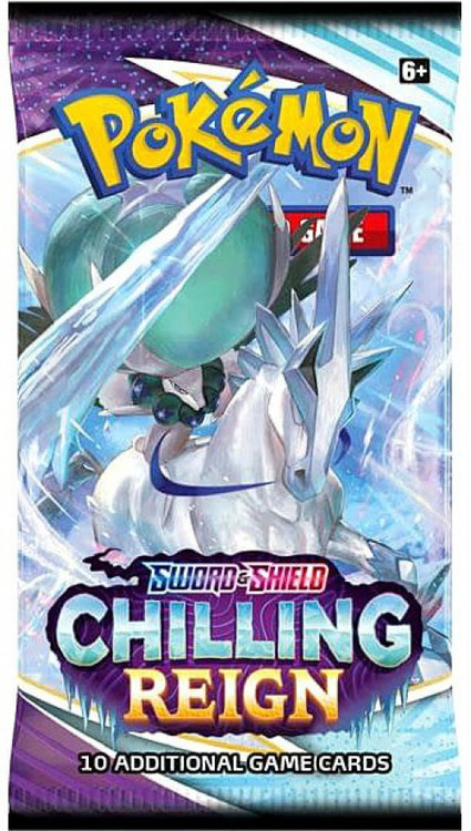 Pokémon TCG Sword & Shield Booster Box Pokemon Sword Shield Chilling Reign Booster Pack 10 Cards Pokemon