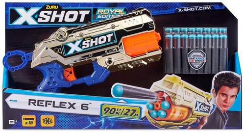 X-Shot Excel Reflex 6 Blaster Royal Edition Zuru Toys - ToyWiz
