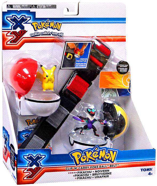 Pokemon XY Pikachu & Noivern Clip 'n' Carry Poke Ball Belt