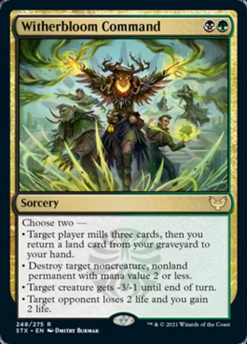mtg command cards the Dreadhorde THE ART OF DAARKEN Choose two Command, Rules Text: Choose two,