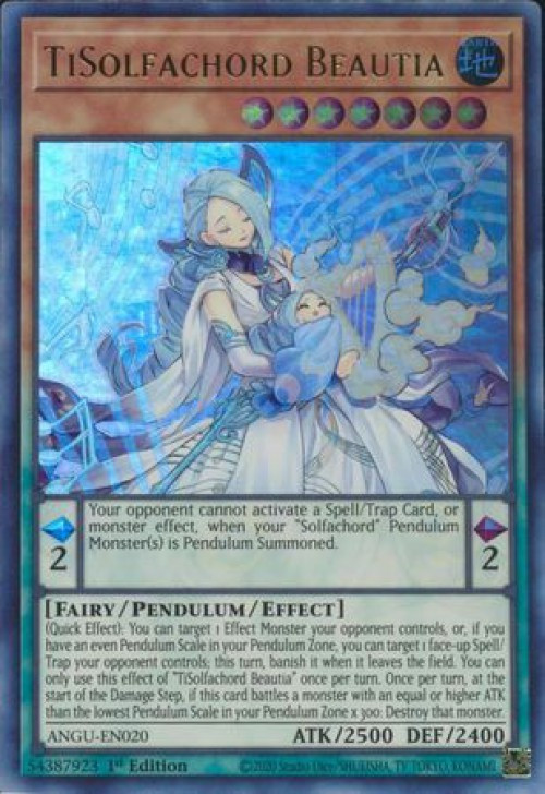TiSolfachord Beautia – ANGU-EN020 – Ultra Rare – 1. Auflage – Einzelkarte Aus Ancient Guardians, Yu-Gi-Oh! Sammelkarte