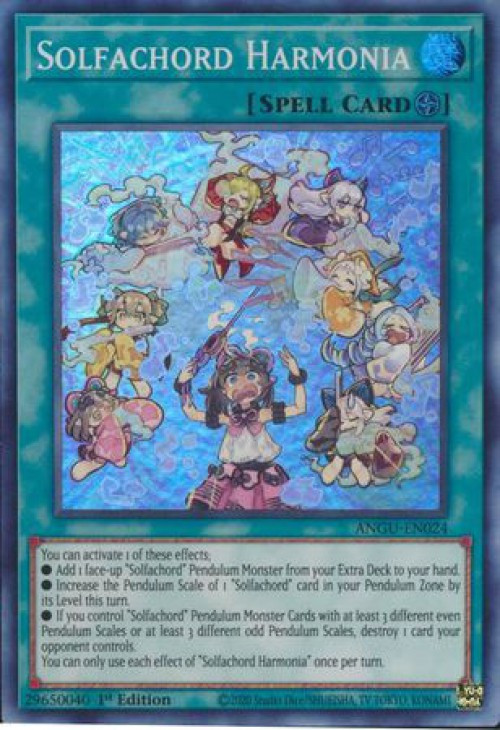 YuGiOh Ancient Guardians Single Card Super Rare Solfachord Harmonia  ANGU-EN024 - ToyWiz