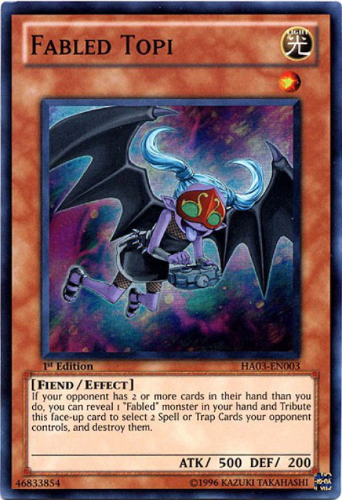 Yugioh Duel Terminal 3 Single Card Normal Parallel Rare Fabled Topi Dt03 En010 Toywiz