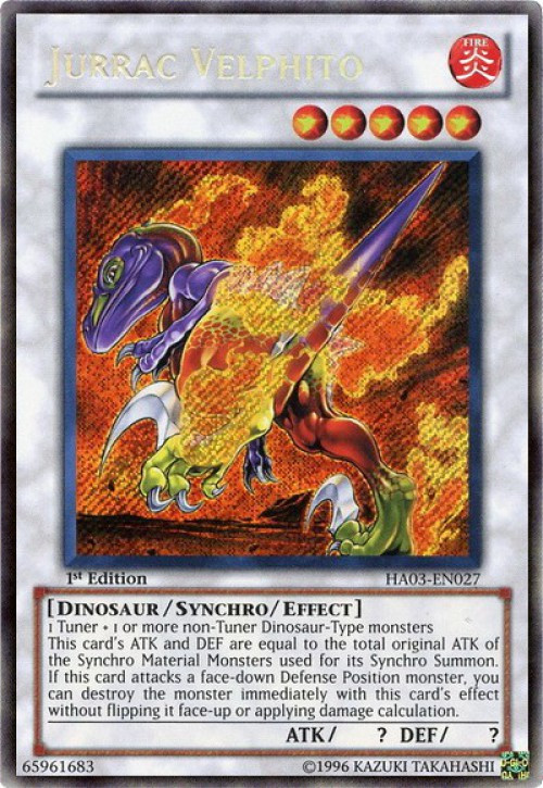 Yu-Gi-Oh! Jurrac Velo DT02-EN066 - Duel Terminal 2 Rare 1st Edition Card