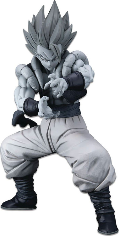 Dragon Ball GT World Figure Colosseum 3 Super Master Stars Piece Super Saiyan Blue Gogeta 9.4-Inch Collectible PVC Figure [Black &amp; White Version]