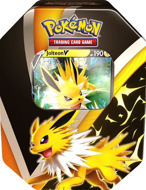 Pokemon Eevee Evolutions Jolteon V Tin Set 4 Booster Packs Foil Promo Card Pokemon USA - ToyWiz Pokemon Eevee Evolutions Jolteon V Tin Set 4 Booster Packs Foil Promo Card Pokemon USA - ToyWiz