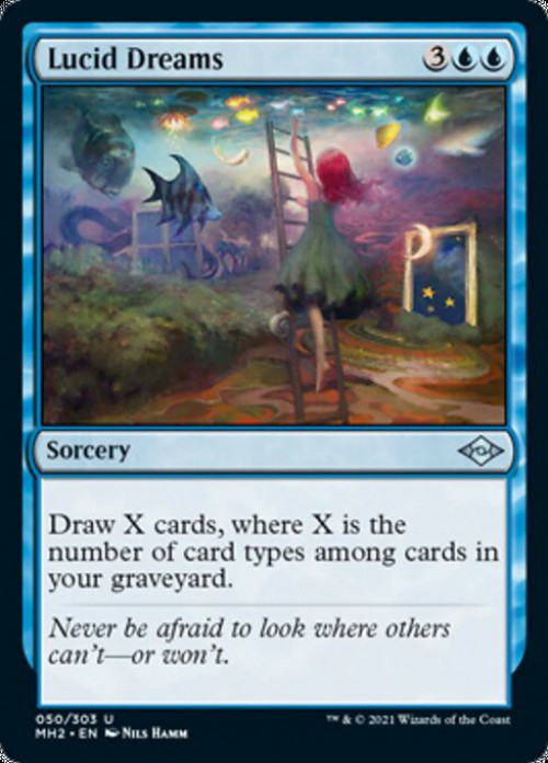 【プレイマット】Lucid Dreams MTG mtgmodernhorizons2050luciddrea
