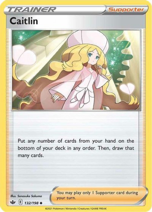 Pokemon Trading Card Game Sword Shield Chilling Reign Single Card Uncommon  Caitlin 132 - ToyWiz