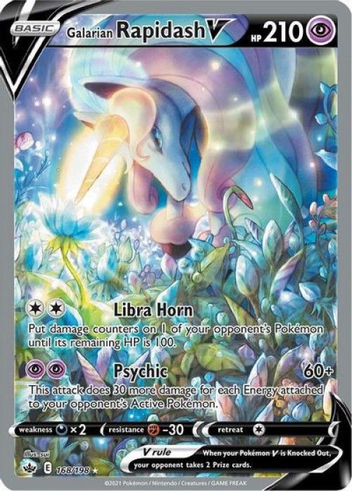 Pokemon Trading Card Game Sword Shield Chilling Reign Single Card Ultra  Rare Galarian Rapidash V 168 - ToyWiz