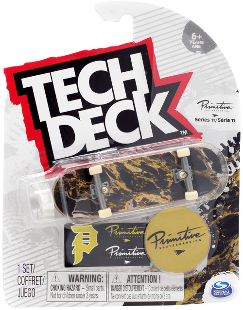 Tech Deck Series 11 Primitive 96mm Mini Skateboard Bull Spin