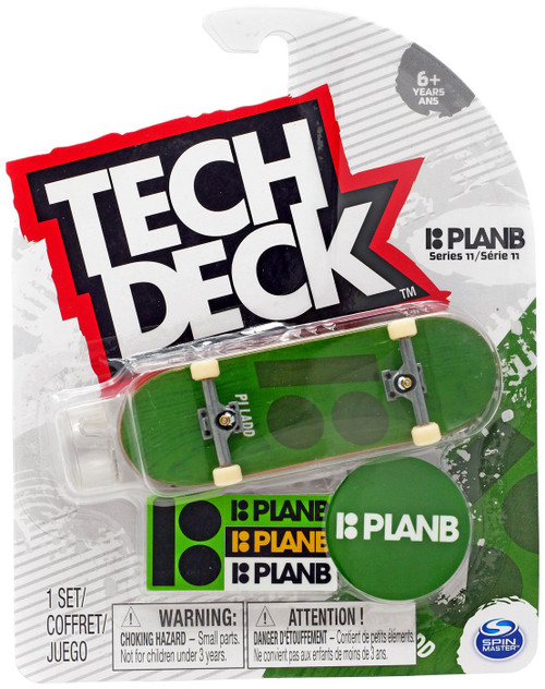 Tech Deck Series 11 PlanB 96mm Mini Skateboard Green Spin Master