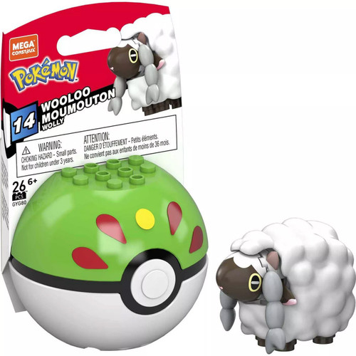 Pokemon Series 14 Wooloo Set Mega Construx ToyWiz