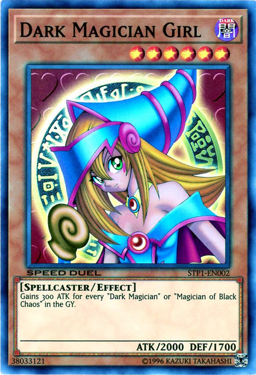 YuGiOh Speed Duel Super Rare Dark Magician Girl STP1-EN002