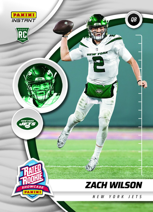 Zach Wilson New York Jets Fanatics Exclusive Parallel Panini Instant NFL  Week 4 Overtime Win Single Rookie Trading Card - Limited Edition of 99