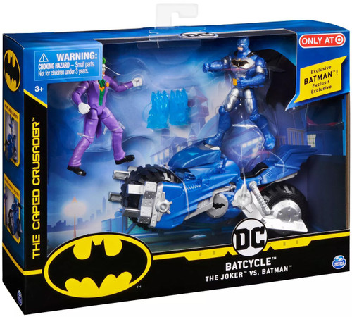 BATMAN BATCYCLE フィギュア Amazon.com: DC Comics Batman Batcycle Pack with 4 Figures