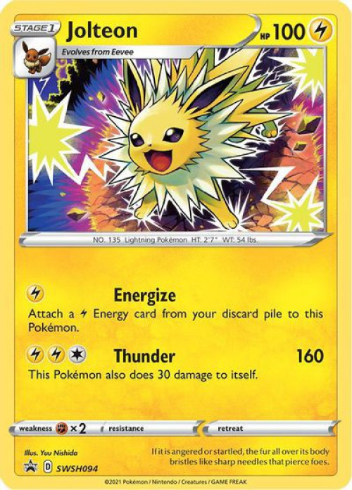 Pokemon Trading Card Game Sword Shield Promo Single Card Jolteon
