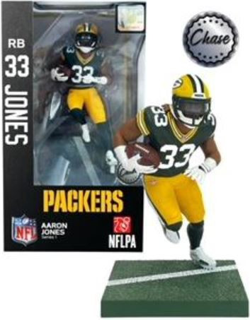 NFL Green Bay Packers Football Aaron Jones Action Figure White Cleats,  Chase Version Imports Dragon - ToyWiz