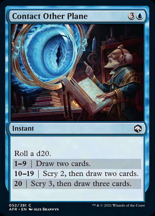 Magic The Gathering Trading Card Game Adventures in the Forgotten Realms  Single Card Common Contact Other Plane 52 - ToyWiz