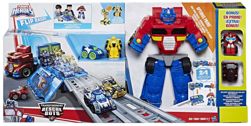 Transformers Playskool Heroes Rescue Bots Optimus Prime Race