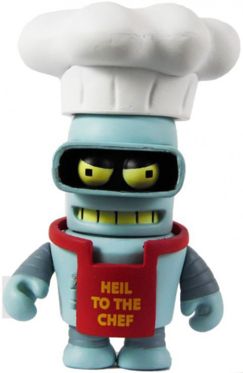 Futurama Good News Everyone Bender with Heil to the Chef Apron ...