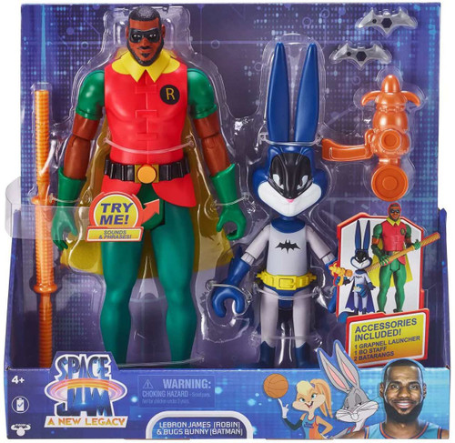 Pack Funko Pop! 2 Pièces – Space Jam 2 – Bugs En Batman Et LeBron James – édition Exclusive – Figurines Vinyl – Collection