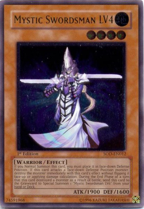 yugioh mystic swordsman deck LV (SD5-EN013) [Structure Deck: Warrior's Triumph]  Pokemon Plug Mint / near mint condition trading card YuGiOh  Mystic Swordsman Lv2