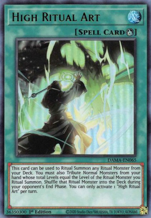 YuGiOh Trading Card Game Dawn of Majesty Single Card Ultra Rare High Ritual  Art DAMA-EN065 - ToyWiz