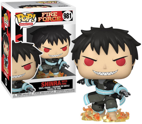 Funko Fire Force POP Animation Shinra Vinyl Figure 981 with Fire - ToyWiz