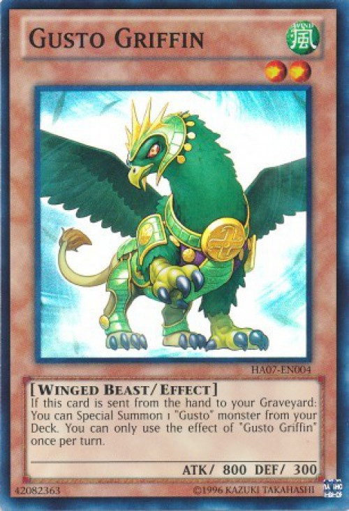 yu gi oh duel links gusto deck YuGiOh Duel Terminal 7 Single Card Normal Parallel Rare Gusto Griffin  DT07-EN017