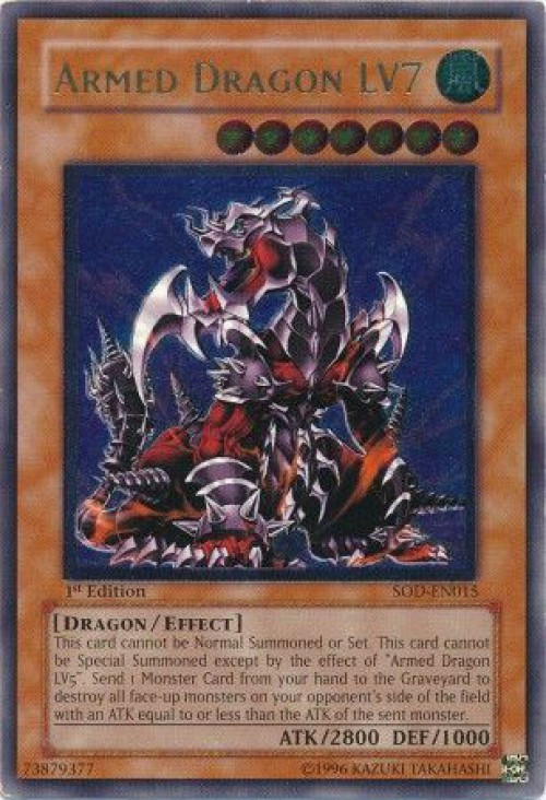 yugioh seven armed fiend card Soul of the Duelist Single Ultimate Rare Dragon LV7 SOD-EN015 1st Edition, Moderately Played good fiend cards yugioh Seven-Armed