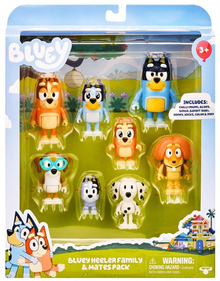 Bluey Bluey Heeler Family Mates Pack Mini Figure 8-Pack Moose Toys