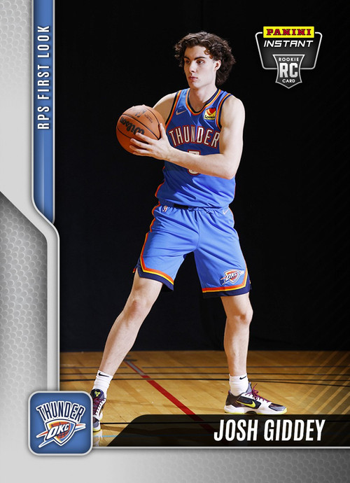 NBA OKC Thunder 202122 Instant RPS First Look Basketball Josh Giddey Trading Card Rookie Card