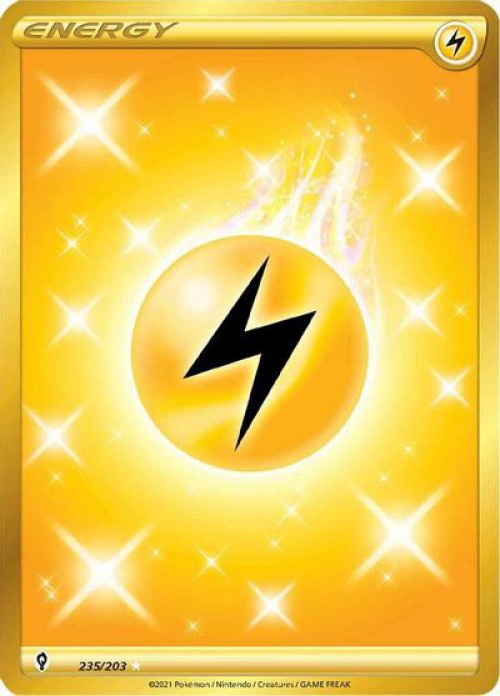 Pokemon Trading Card Game Sword Shield Evolving Skies Single Card Secret Rare Lightning Energy 235 Toywiz Pokemon Trading Card Game Sword Shield Evolving Skies Single Card Secret Rare Lightning Energy 235 Toywiz