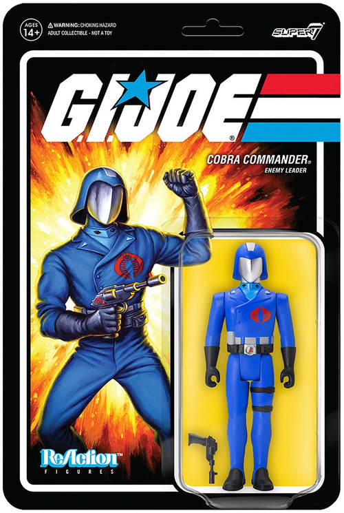 ReAction G.I. Joe Wave 1 Cobra Commander 3.5 Action Figure Super7