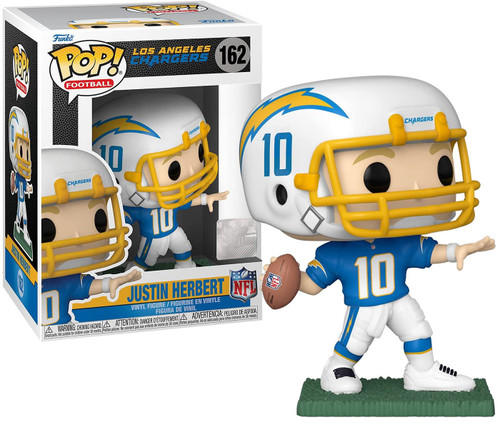 NFL Los Angeles Chargers Justin Herbert Pop! Trading Card Figure, Not Mint