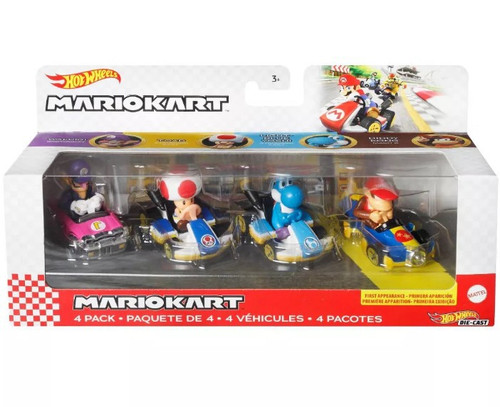Hot Wheels Super Mario – Assortiment De Miniatures Die-Cast 1:64, Personnages Super Heroes Et Icônes – Dès 3 Ans