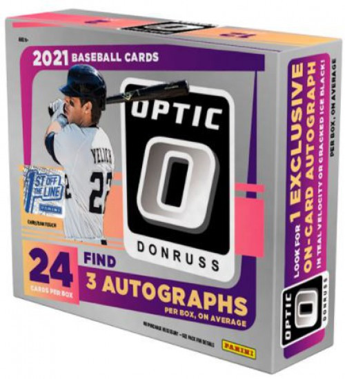 2020 Panini Donruss Optic MEGA Baseball box (32 cards/bx PLUS one 8-card exclusive parallel pack