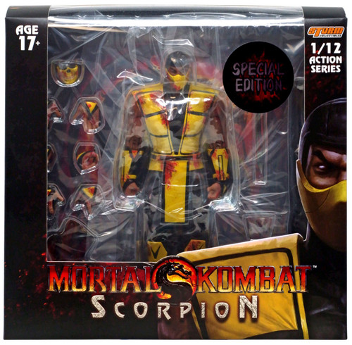 ストームコレクティブルズMortal Kombat Scorpion 血塗れ希少 Mortal Kombat 3 Scorpion 112 Action Figure Special Edition, Bloody