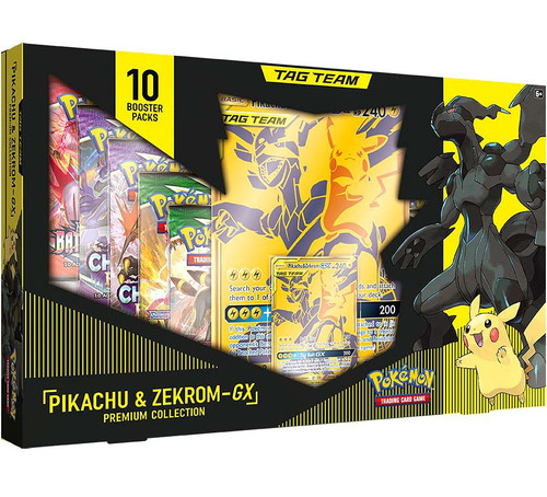 Pokemon Trading Card Game Tag Team Pikachu Zekrom-GX Exclusive Premium  Collection 10 Booster Packs, Gold Foil Card, Oversize Card More Pokemon USA  - ToyWiz