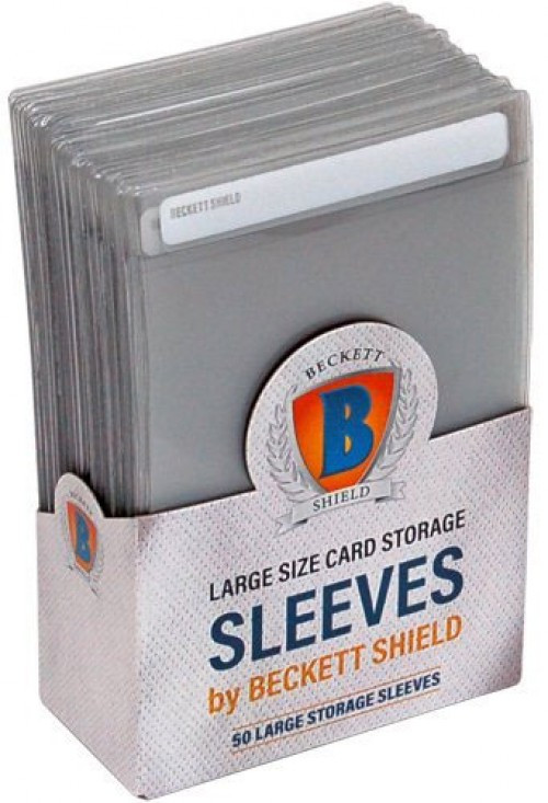 Beckett Shield Card Supplies Clear Large Card Sleeves 50 Count Arcane  Tinmen - ToyWiz