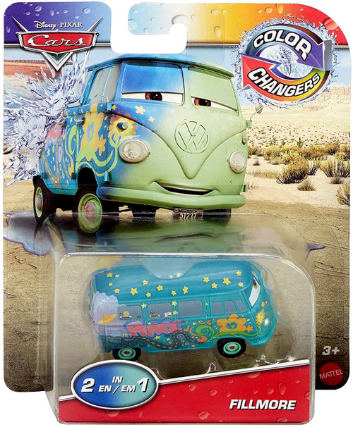Disney Pixar Cars Cars 3 Color Changers Fillmore 155 Diecast Car Mattel ...