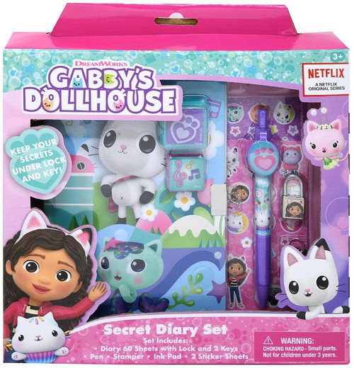 Gabbys Dollhouse Stationery Set - 11 PC Bundle with Gabbys Dollhouse Folder, Notebook, Erasers, Case, Stickers, and More Gabbys Dollhouse School S