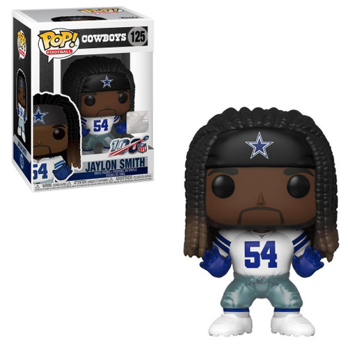 Funko POP! NFL: Cowboys – Jaylon Smith (Home Jersey) – Figura In Vinile 9,5 Cm – Collezionabile Ufficiale