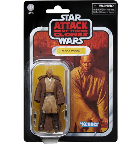 Star Wars Attack of the Clones Vintage Collection Mace Windu 3.75