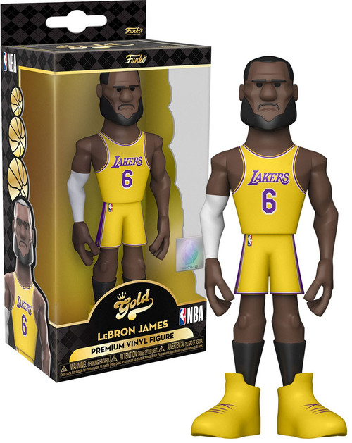 Funko NBA Los Angeles Lakers GOLD LeBron James 5 Vinyl Figure Yellow ...