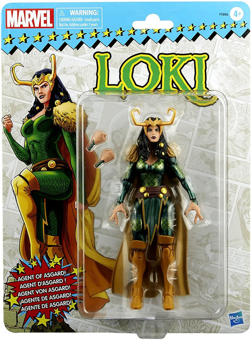 Marvel Marvel Legends Vintage Retro Series Lady Loki 6 Action Figure Agent  of Asgard Hasbro - ToyWiz