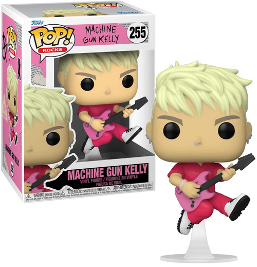 Funko POP Rocks Machine Gun Kelly Vinyl Figure 255 Pink Guitar - ToyWiz